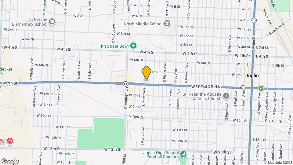 631 S Porter Ave Map and Location Details