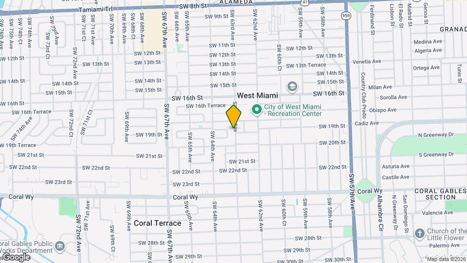 1840 SW 63rd Ave Map and Location Details