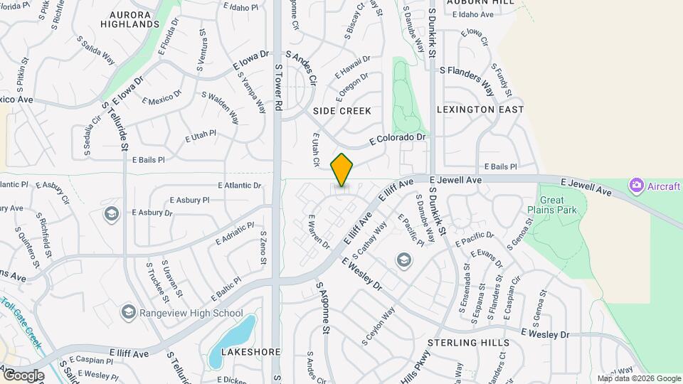 18959 E Warren Dr Map and Location Details