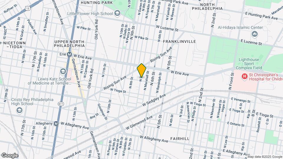 645 W Venango St Map and Location Details