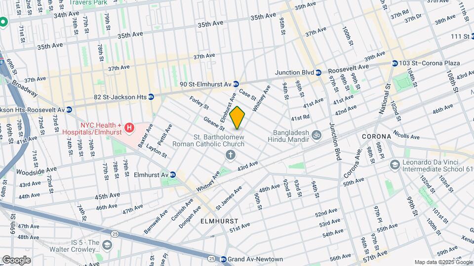 89-33 Whitney Ave Mapa y Detalles de la Ubicación