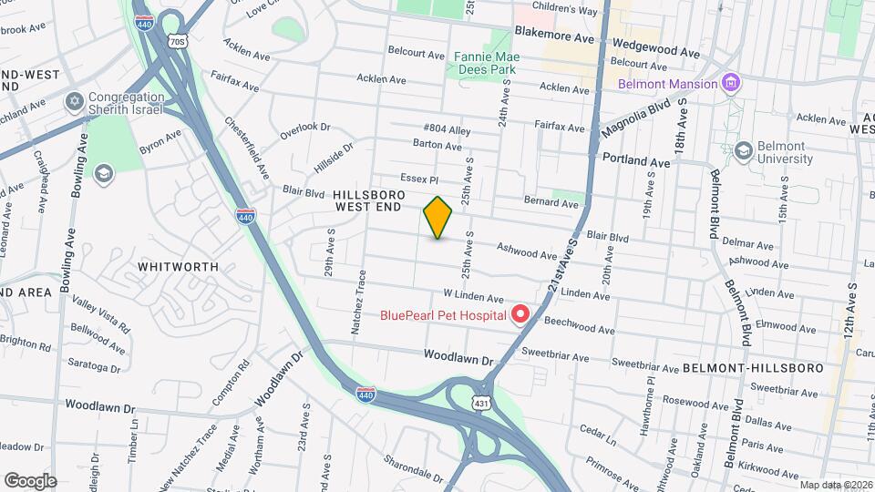 2513 Ashwood Ave, Unit A Map and Location Details