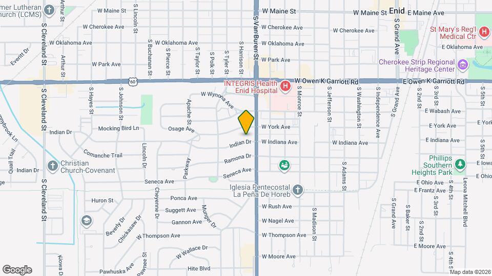 1016 Indian Dr Map and Location Details