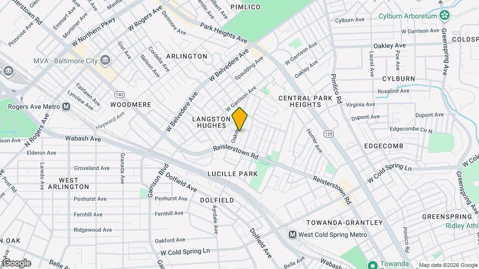 3715 Oakmont Ave Map and Location Details