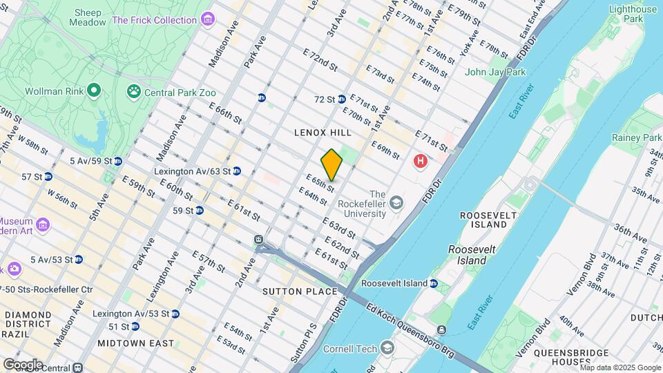 347 East 51st Street Map and Location Details