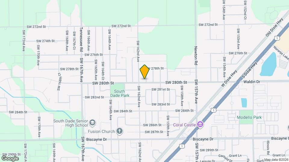 16101 SW 280th St Map and Location Details