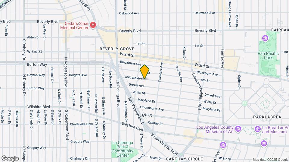 6660 Colgate Ave Map and Location Details