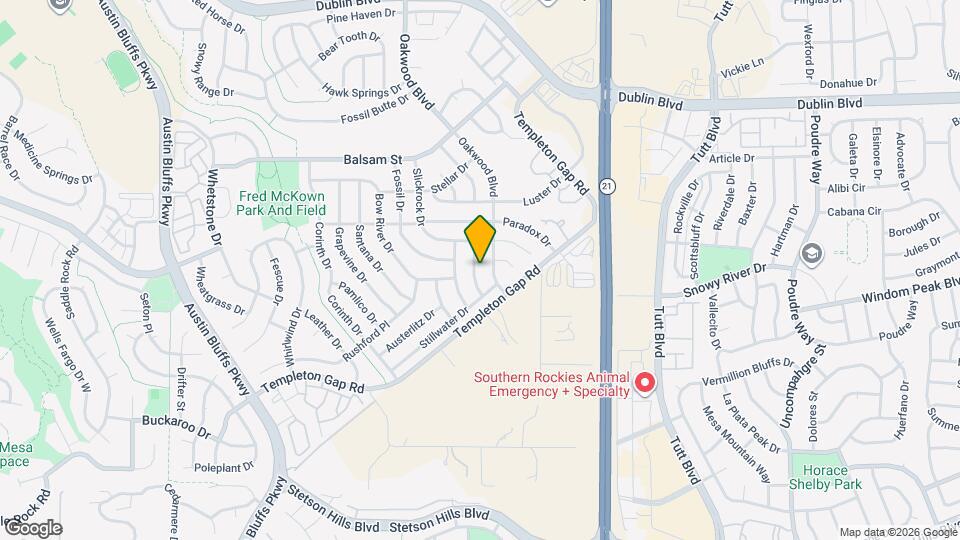 5851 Granby Hill Dr Map and Location Details