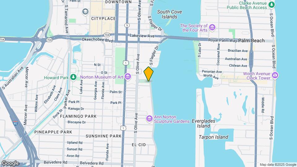 1501 S Flagler Dr Map and Location Details