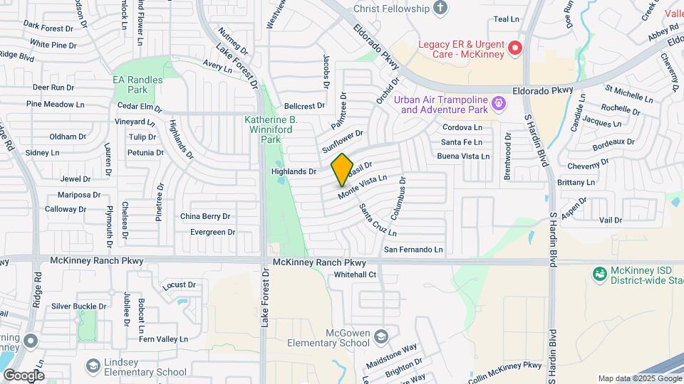 4808 Monte Vista Ln Map and Location Details
