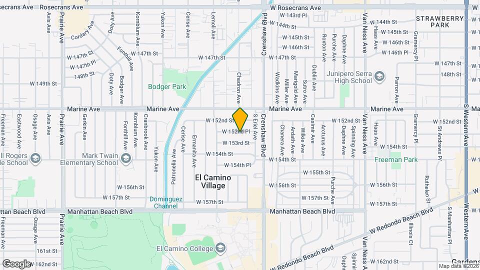 3158 W 152nd Pl Map and Location Details
