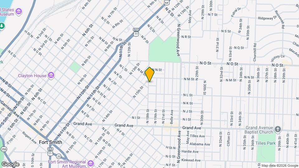 1801 N Short L St Map and Location Details