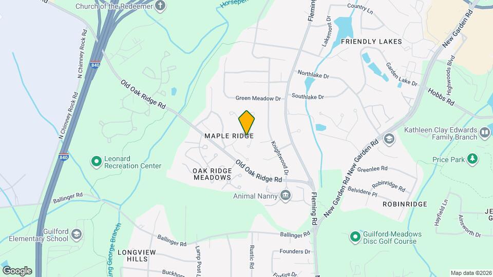 1319 Glen Raven Ct Map and Location Details