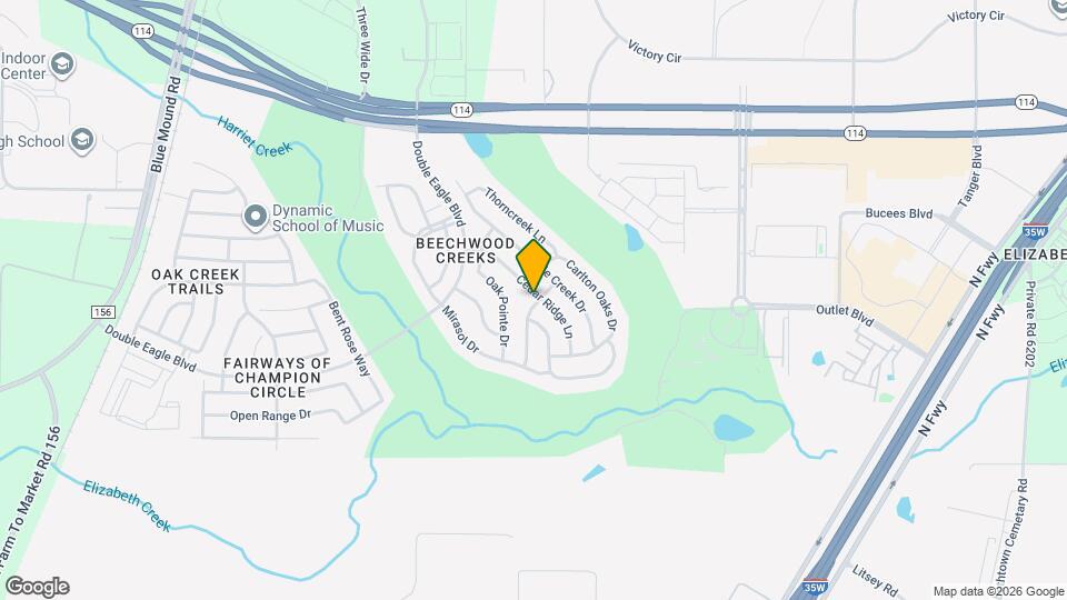 2828 Cedar Ridge Ln Map and Location Details