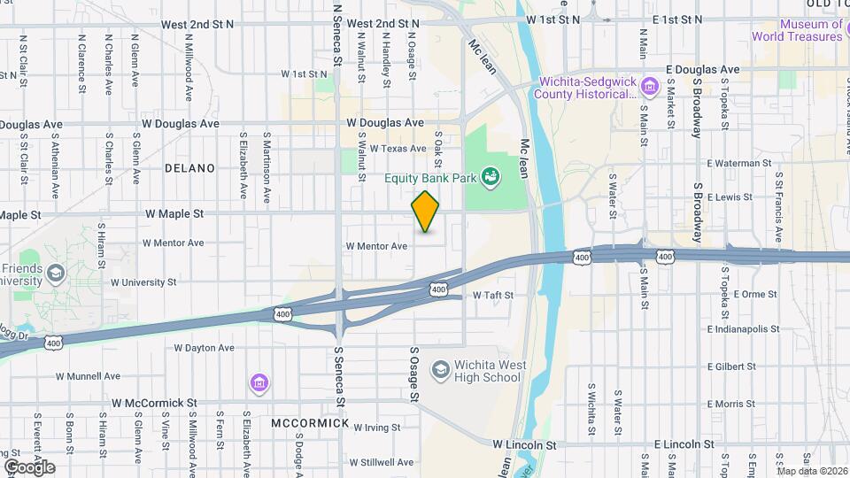 432 S Osage St Map and Location Details