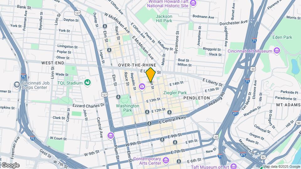 1405 Walnut St Map and Location Details