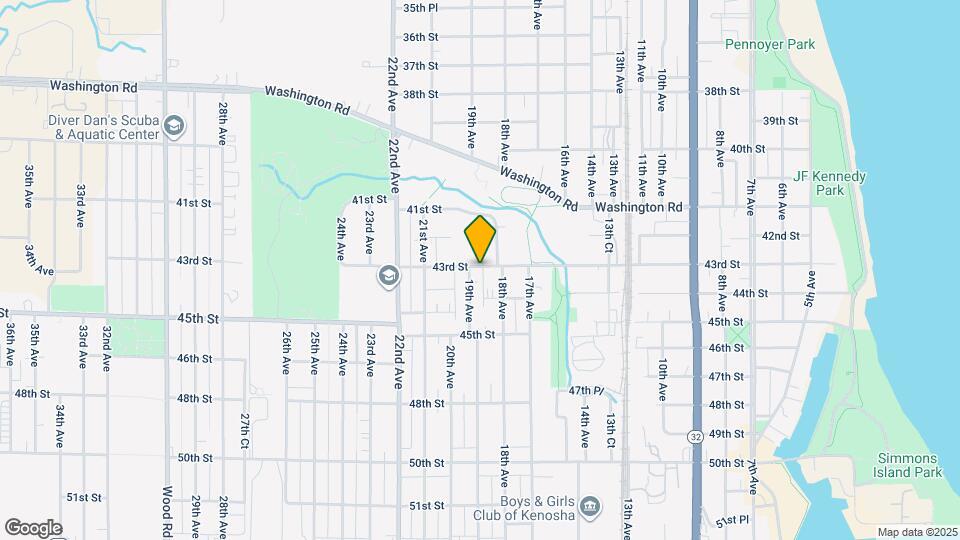 1823 43rd St Map and Location Details