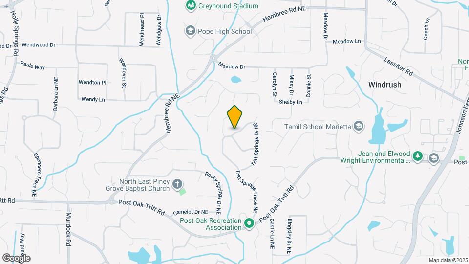 2744 Tritt Springs Dr NE Map and Location Details