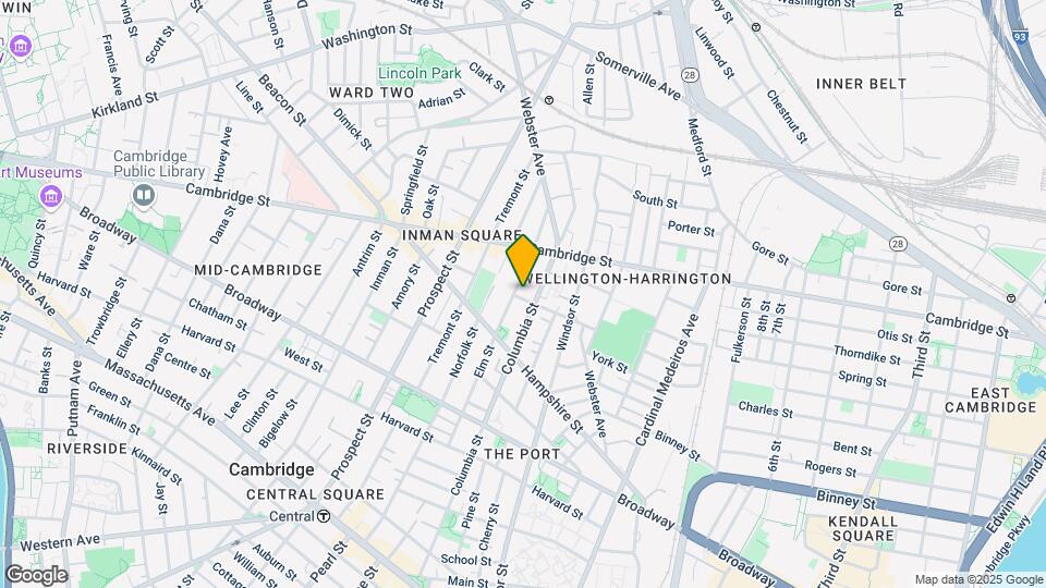 93 Lincoln St, Unit 1 Map and Location Details