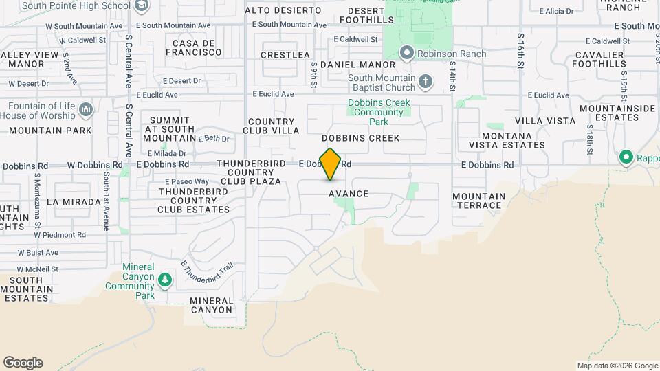 955 E Paseo Way Mapa y Detalles de la Ubicación