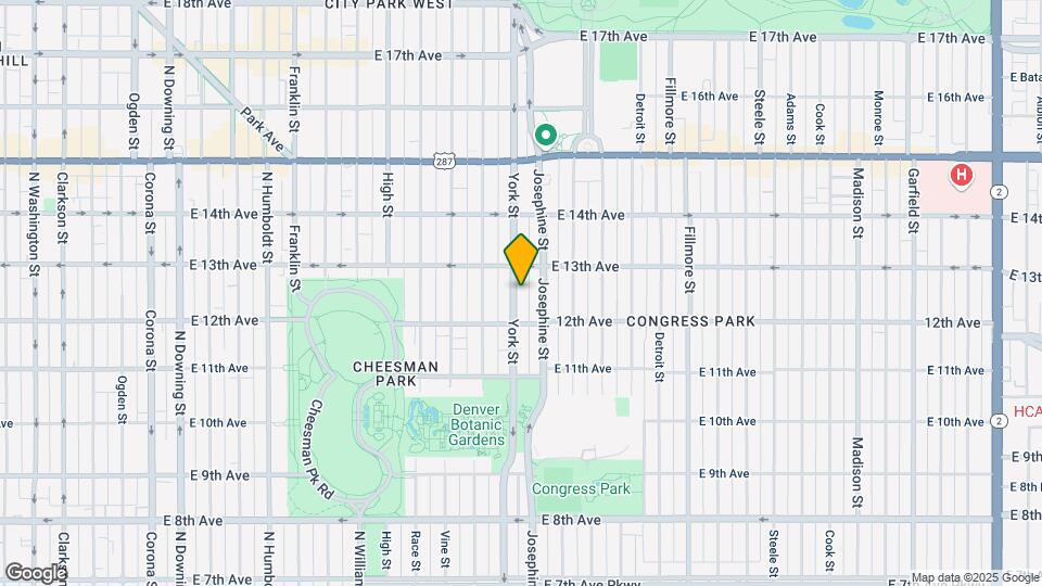 1244 York St Map and Location Details