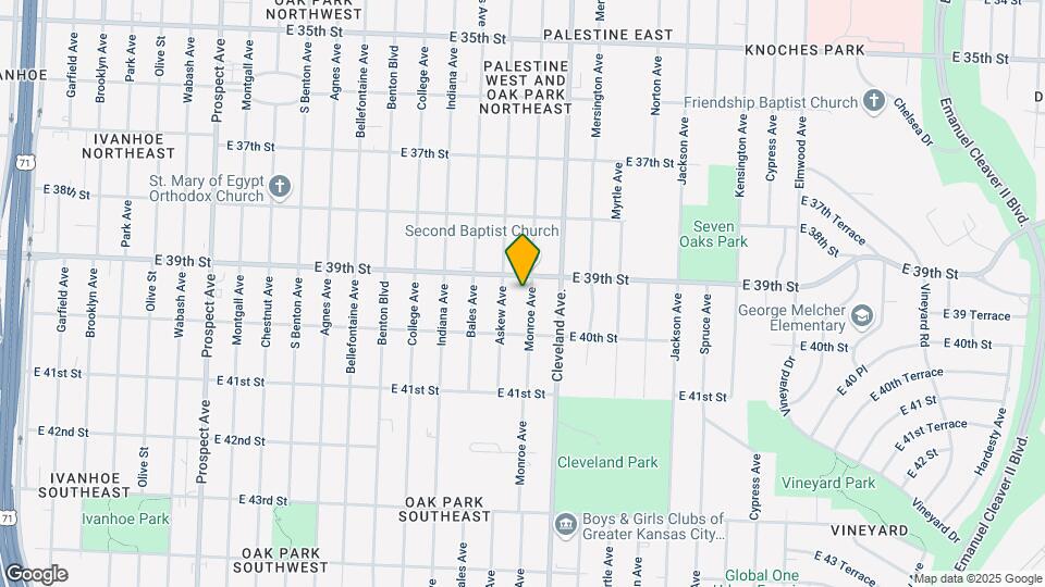 3912 Monroe Ave Map and Location Details