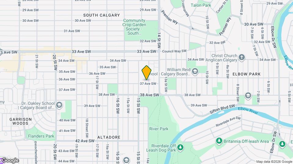 3721 14A St SW Map and Location Details