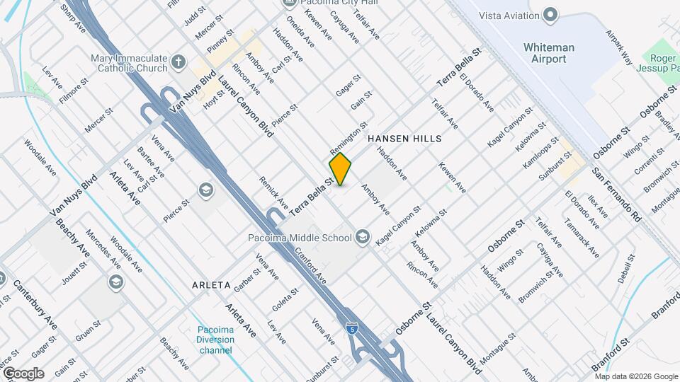 13365 Garber St Map and Location Details