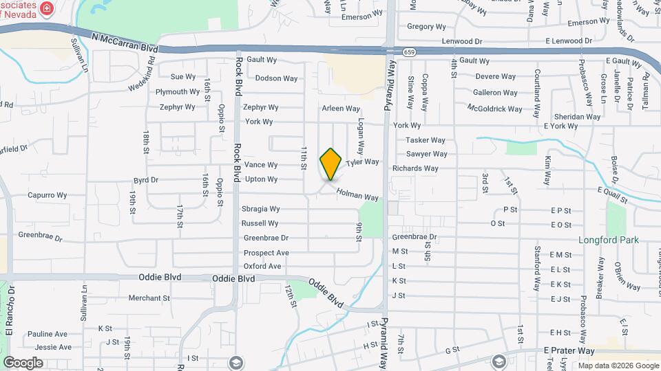 1035 Holman Way Map and Location Details