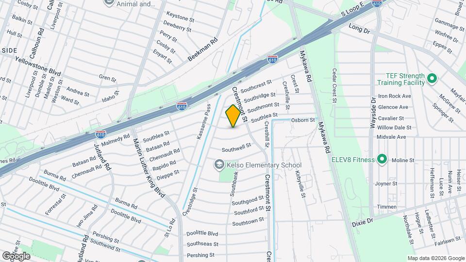 5830 Southlea St Map and Location Details