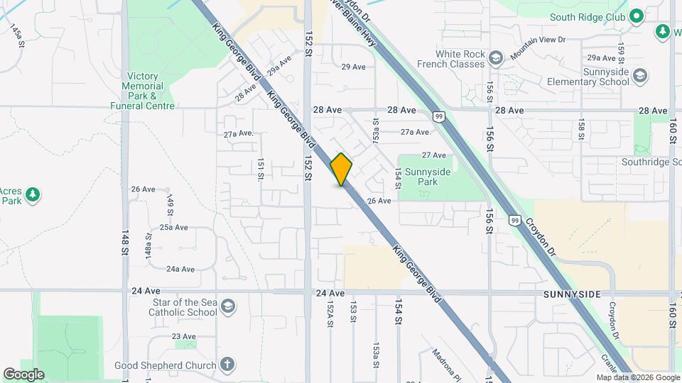 2635 King George Blvd Map and Location Details