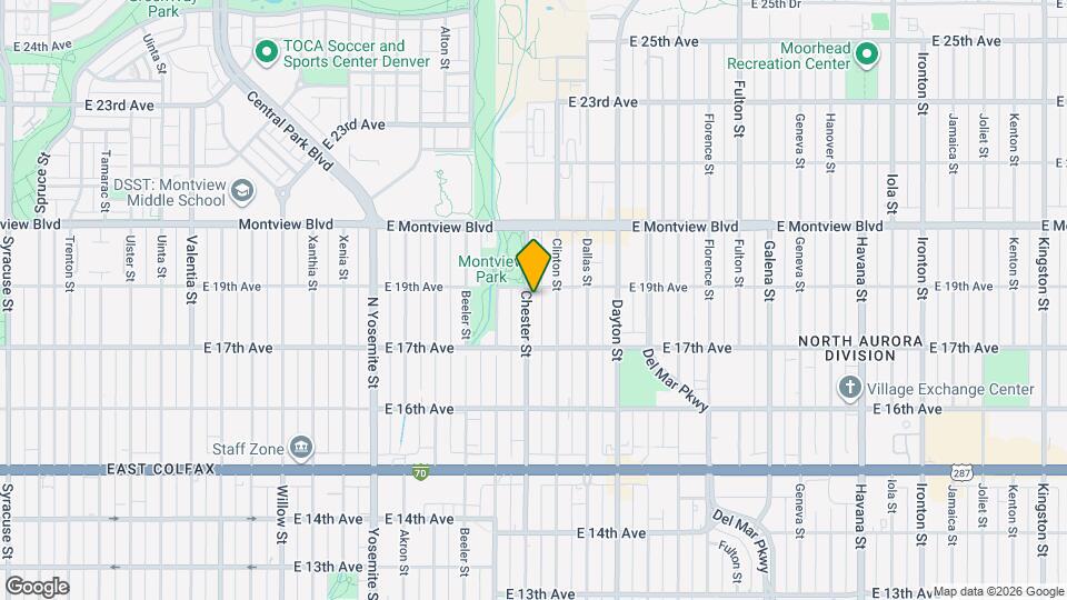 1774 Chester St Map and Location Details