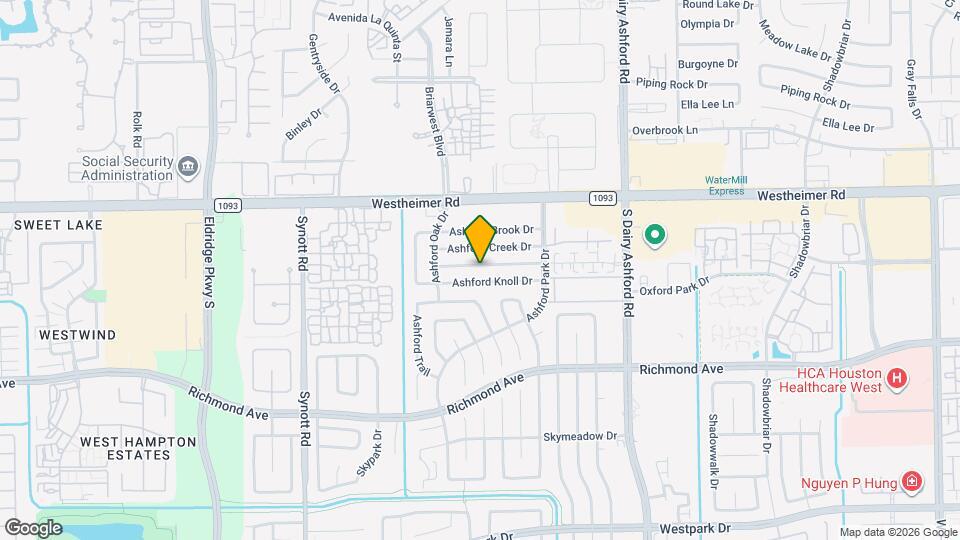 12811 Ashford Meadow Dr Map and Location Details