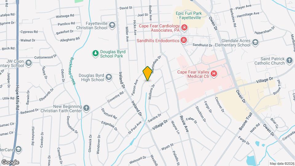 1201 Martindale Dr Map and Location Details