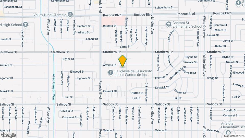 18320 Arminta St Map and Location Details