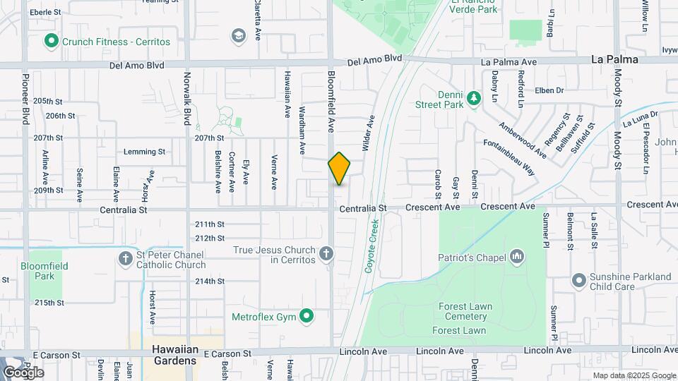 20914 Bloomfield Ave Map and Location Details