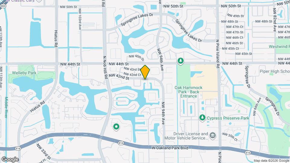 9537 NW 42nd St Map and Location Details