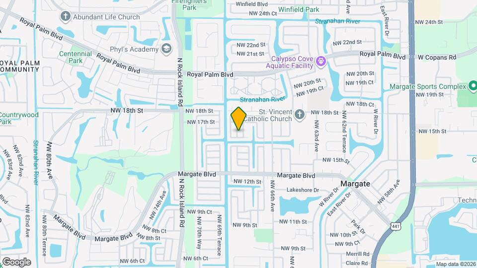 1620 NW 68th Terrace Map and Location Details