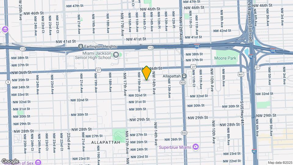 1445 NW 34th St Map and Location Details