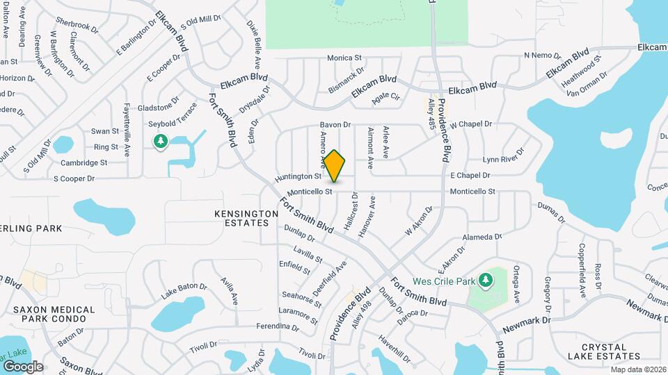 1604 Monticello St Map and Location Details