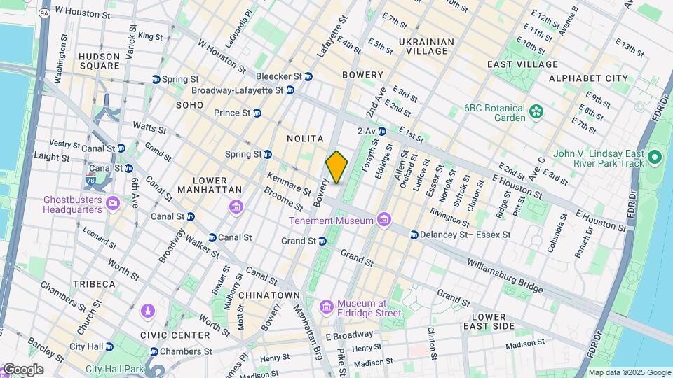 163 Chrystie St Mapa y Detalles de la Ubicación