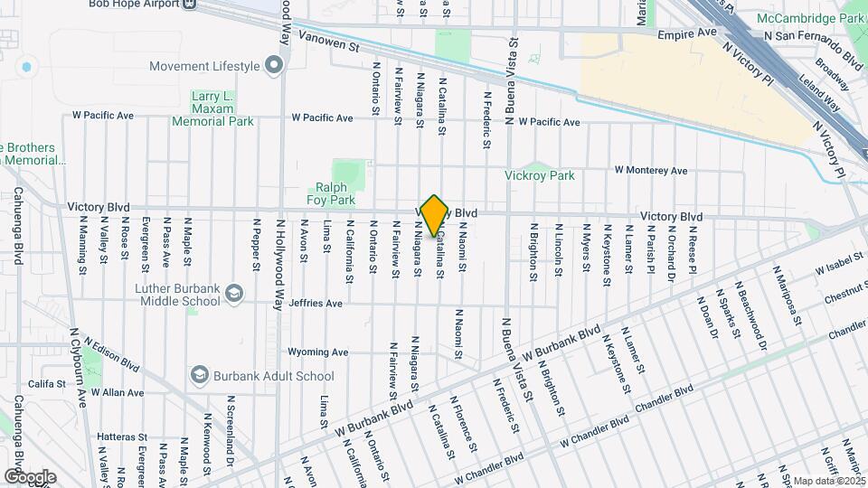 1513 N Catalina St Map and Location Details