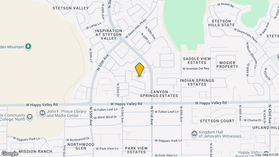 5131 W Saddlehorn Rd Map and Location Details
