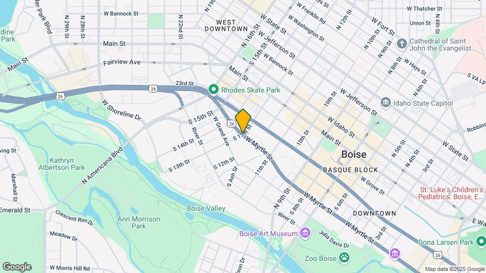 406 S 13th St Map and Location Details