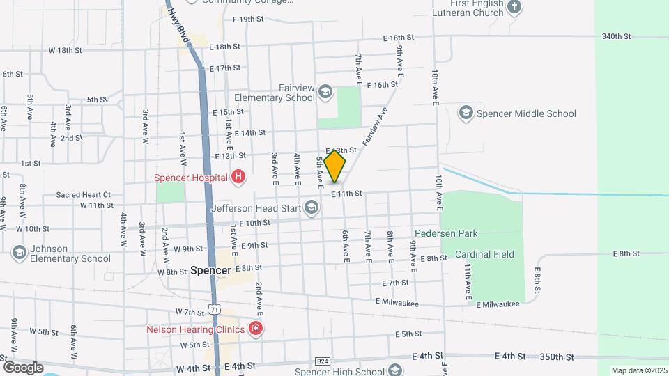 515 E 11th St Map and Location Details