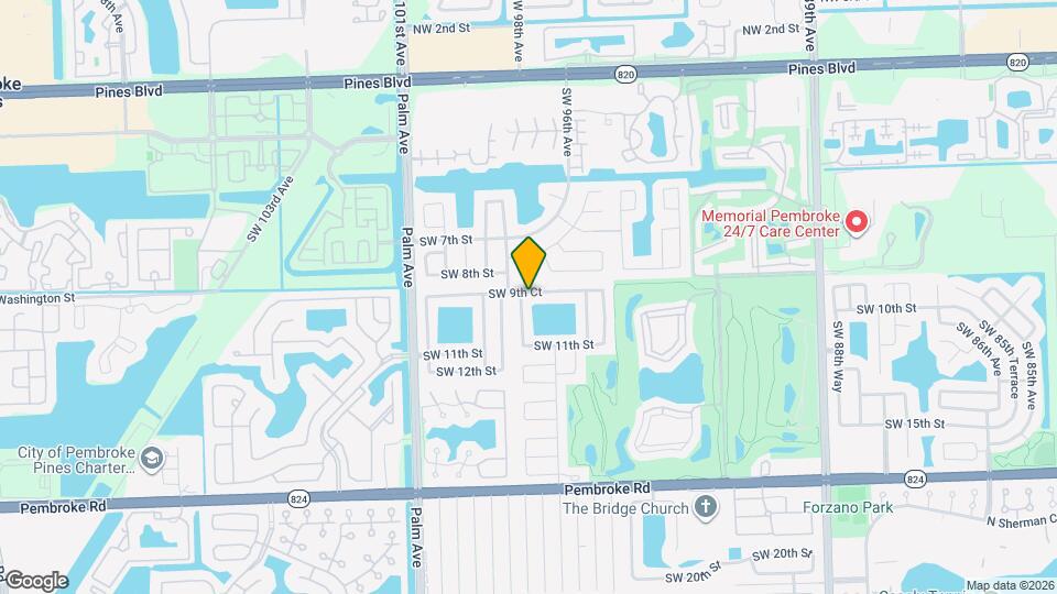 9760 SW 9th Ct Mapa y Detalles de la Ubicación