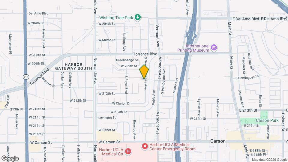 21003 S New Hampshire Ave Mapa y Detalles de la Ubicación