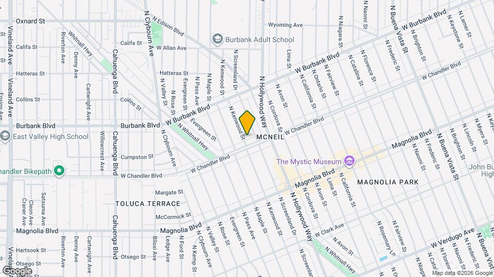 1210 N Kenwood St, Unit 1210 Mapa y Detalles de la Ubicación