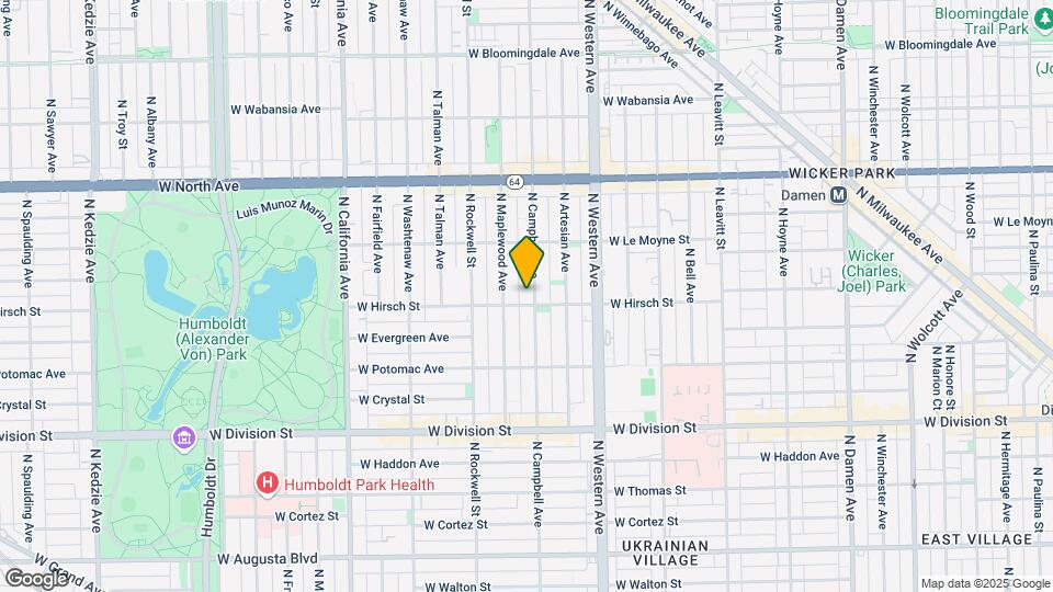 1406 N Campbell Ave Map and Location Details