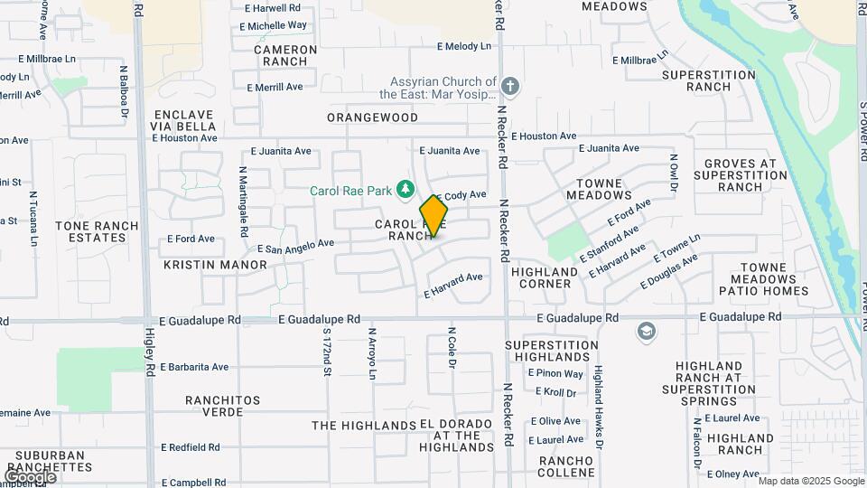 3844 E San Remo Ave Map and Location Details